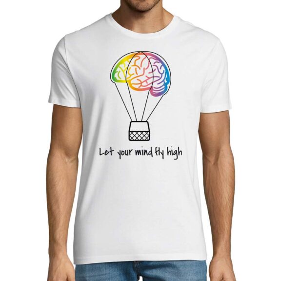 T-Shirt Let your mind fly high / Uomo